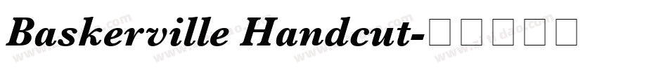 Baskerville Handcut字体转换